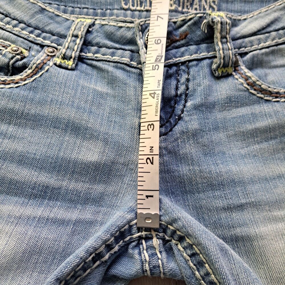 Culture Jeans Light Wash Skinny Jeans Flap Pockets Size 0 - Picture 10 of 13